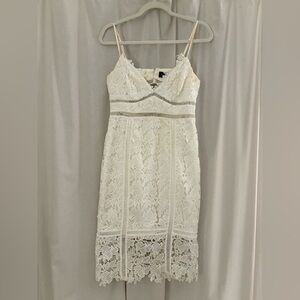 Bardot Cream Lace Midi Dress